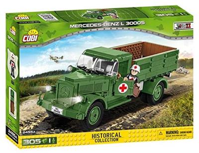 Историческая коллекция Cobi #2455A Военный блок Немецкий армейский медицинский грузовик времен Второй мировой войны Mercedes Benz L3000S