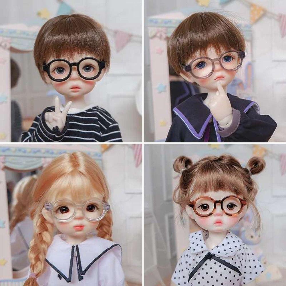 Plastic Round Frame Glasses Multi-color Doll Eyeglasses Lovely Doll Accessory  Children Toy