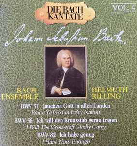 CD ИОГАНН СЕБАСТЬЯН БАХ, БАХ-АНСАМБЛЬ - Кантата Баха, Том. 4 BWV 51, 56 CDNR98855 Hänssler Classi 1985 Германия Классика Б/у