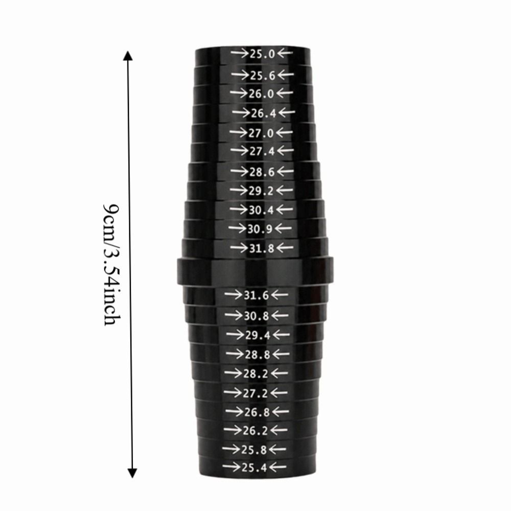25mm to 31.8mm Seatpost Measuring Tool Aluminum Alloy Seat Tube Sizing Gauge for Bikes