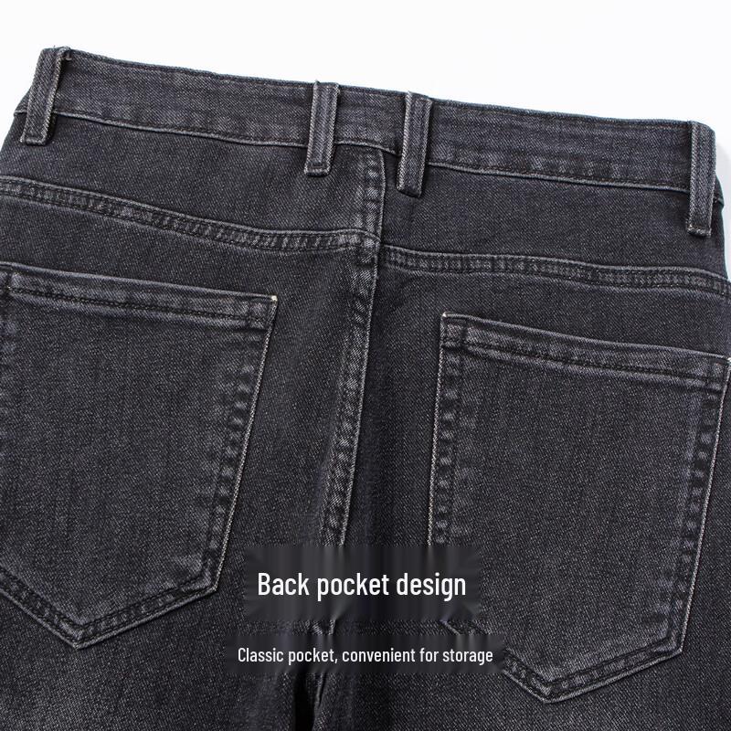 Мужские джинсы прямого кроя из мягкого денима с начесом Hodo