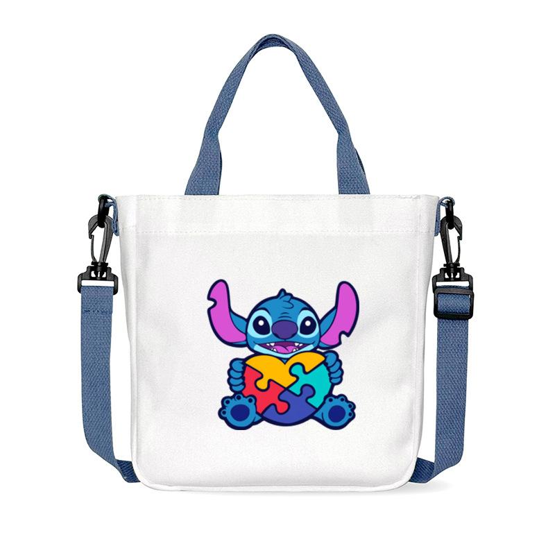 Anime Peripheral Cartoon Printed Student Shoulder Bag Women'S Oblique Span Handbag