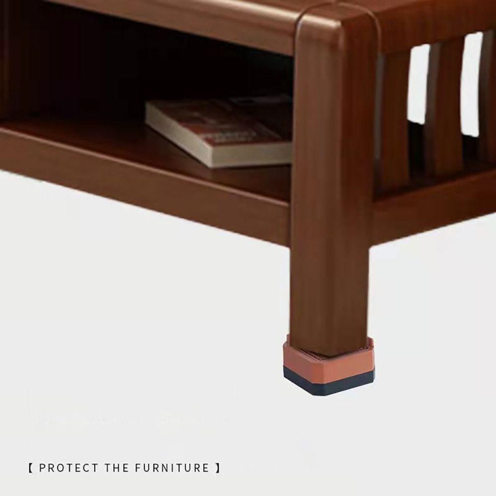 1/4Pcs Height Extenders Table Leg Pads Waterproof Furniture Legs Cushion Chair Feet Protector