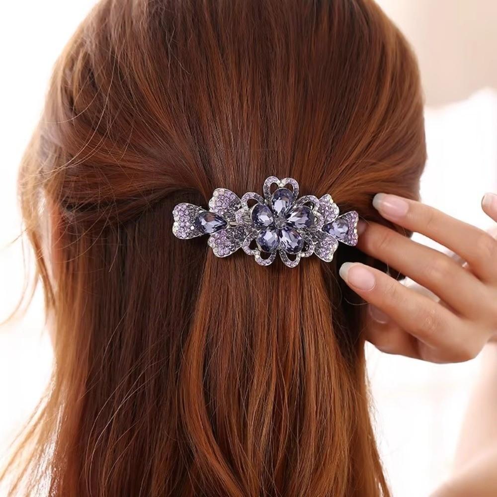 8.5cm Diamond Encrusted Hair Clips Large Size Ponytail Hair Clip Adult Hair Accessories