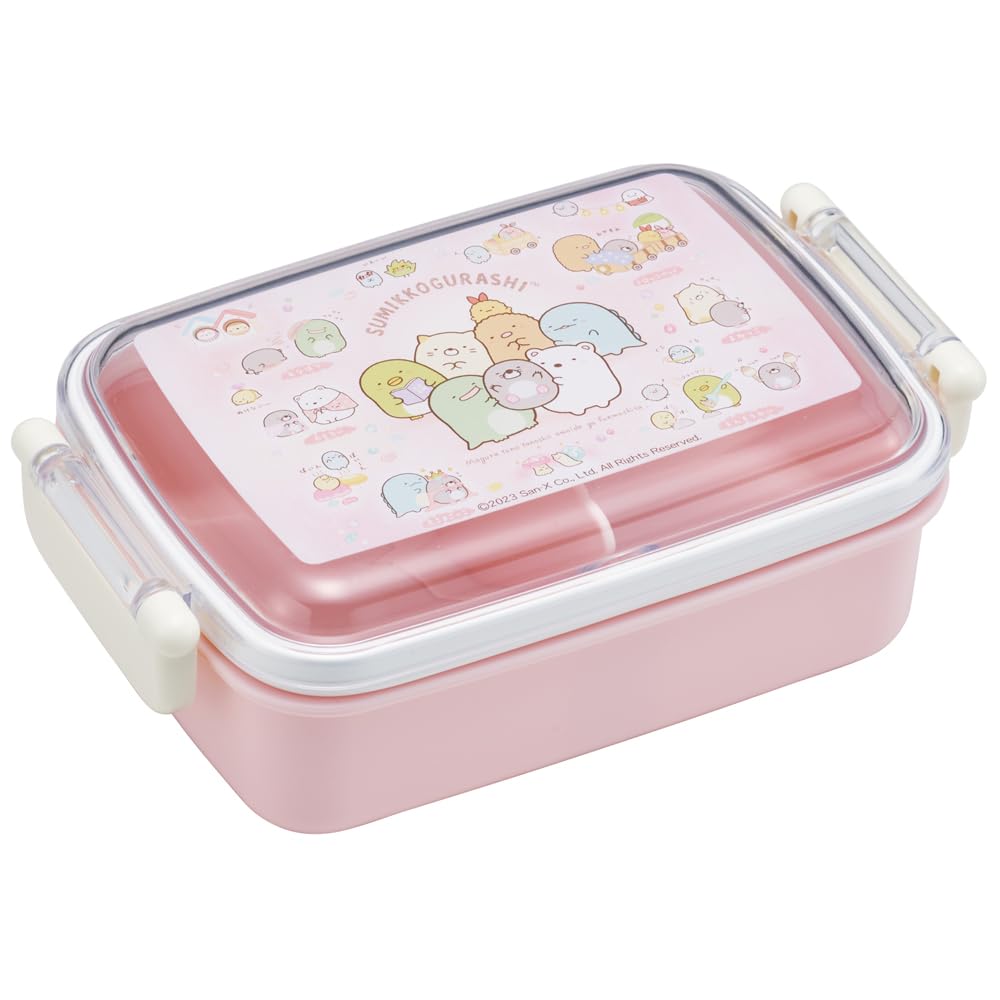 Skater Lunch Single Sumikkogurashi House Made in Japan Kids' Box, Tier, 450ml, Dome-Shaped, Mole's Design, Antibacterial, (RBF3ANAG-A)