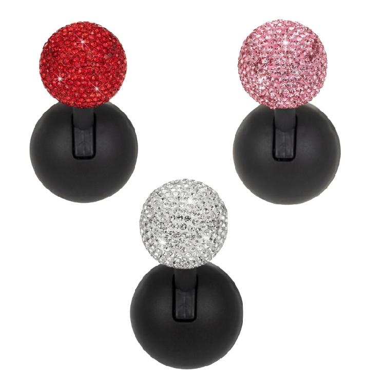 Car Start Button Lever with Diamonds Embellishment Vehicle Ignition Button Cover Elegant Car Interior Bling Accessories
