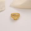 Модное мужское кольцо с короной льва и щитом, золотое высококачественное благородное ювелирное изделие ручной работы, роскошное кольцо для джентльмена, подарок на день рождения для жениха, размер 7-13