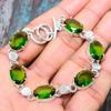 Peridot Gemstone 925 Sterling Silver Handmade Charming Bracelet