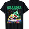 Funny Grandpa Of The Birthday Shark Kid Family Bday Matching T-Shirt