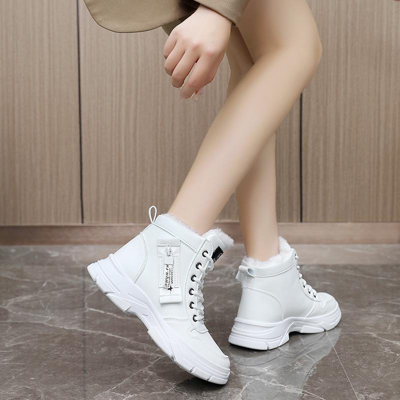 2025 Women Ankle Boots Winter Comfort Soft Soled High Top Shoes Sports Wear-resistant Casual Ankle Plus Size Zapatos De Mujer