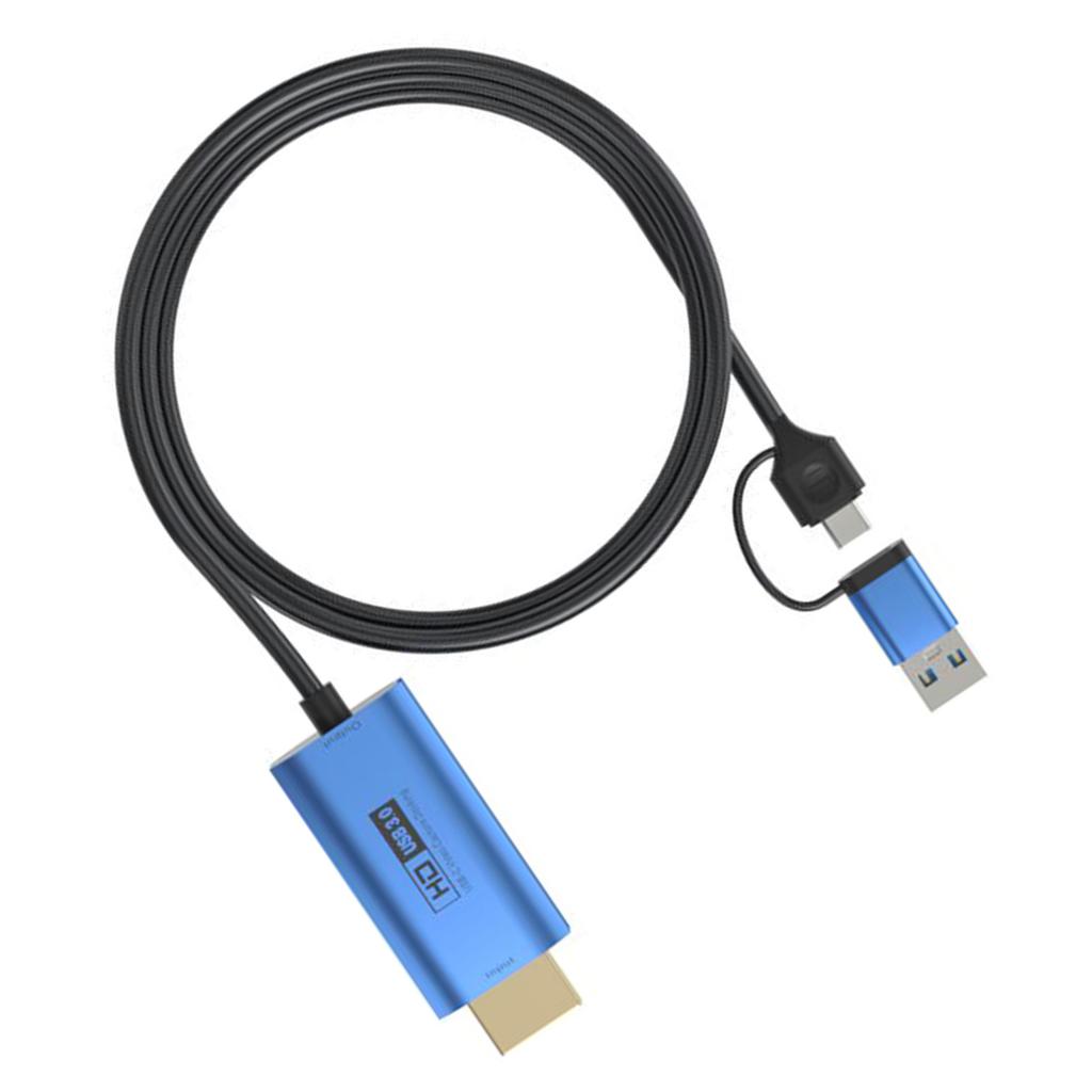 HD to Type C USB3.0 Video Card 4K Input Supports for Recording Live Streaming Teaching Game
