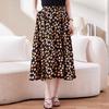 Женская шифоновая юбка А-силуэта с цветочным принтом - стильное летнее прикрытие с эластичной талией