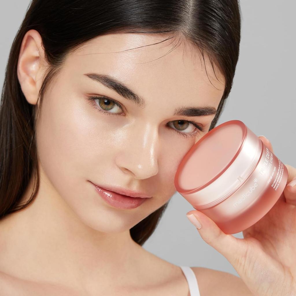[medicube] Triple Collagen Cream (Collagen+Hyaluronic Acid+Niacinamide+Shea Butter) l Hydrating Moisturizer