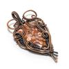 Bird eye Rhyolite 999 Copper Wire Wrapped Pendant, Handmade Gemstone Jewelry Pendant Gift For Birthday