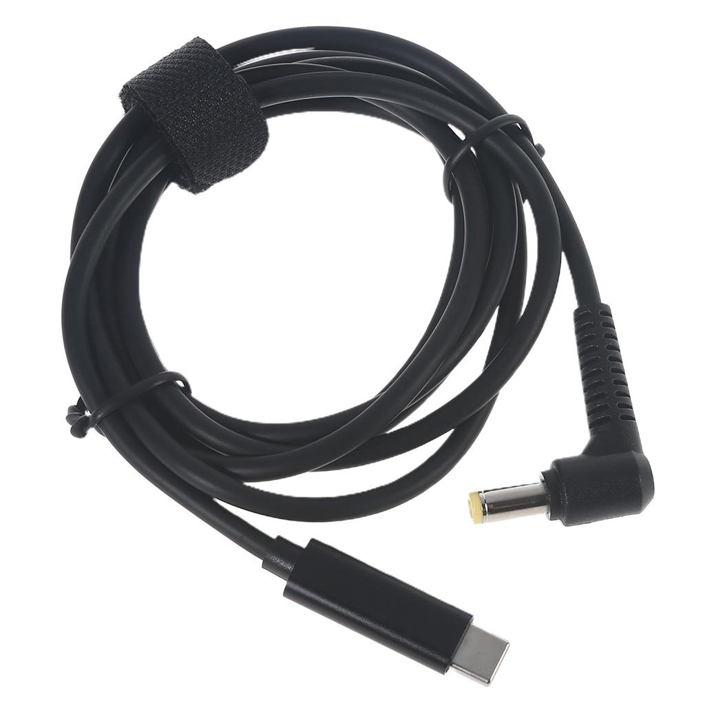 PD 65W Type C To DC 5.5x2.5mm Braided Cord Power Adapter Cable Laptop Fast Charging Power Accessories