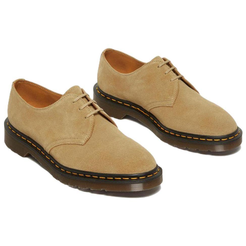 Доктор. Martens 1461 Made in England Бежевые замшевые кроссовки унисекс Buck коричневые 27651250