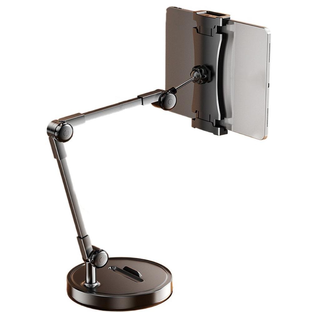 Adjustable Height Telescopic Phone Stand Stable Base Portable Tablet Stand Universal Metal Desktop Phone Holder Live Learning