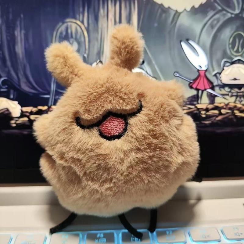 Новый звуковой брелок Hollow Knight Высокая цветовая ценность Мультяшная форма Креативный для школьной сумки, автомобиля Мужской и женский Пищащий милый кулон