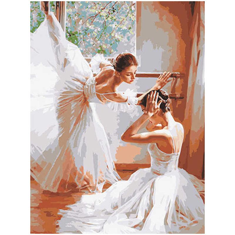 DIY 5D алмазная живопись балетный женский комплект полная дрель вышивка мозаика художественная портретная картина со стразами домашний декор подарок