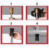 Basin Fastener Faucet Fixing Base Anti Loosing Black Buckle Design No Disassembly Required No Tools Required ABS