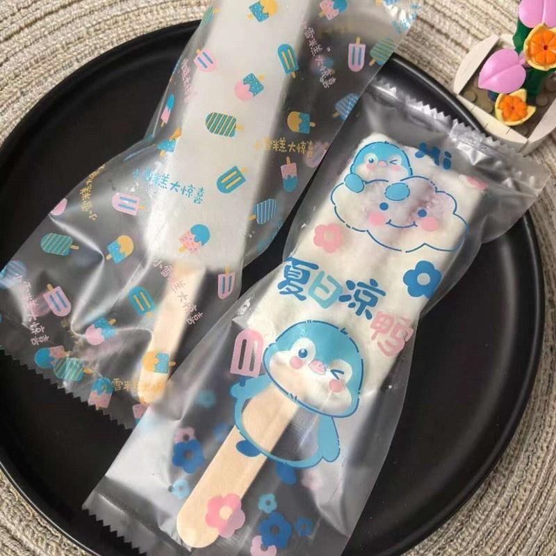 100 шт. пищевые пакеты для мороженого одноразовые пластиковые пакеты для мороженого заморозка упаковка для хранения мороженого