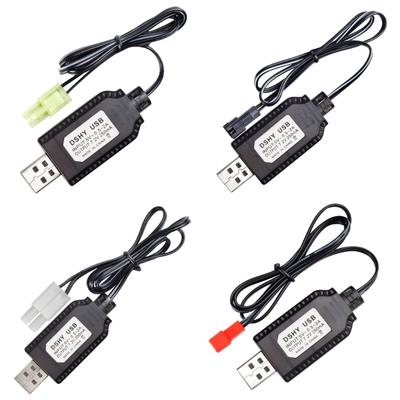 2 шт. USB-кабель-зарядное устройство 7,2 В с разъемами JST/SM2.0 2P, замена штекера для аккумуляторов 7,2 В NiCd NiMh