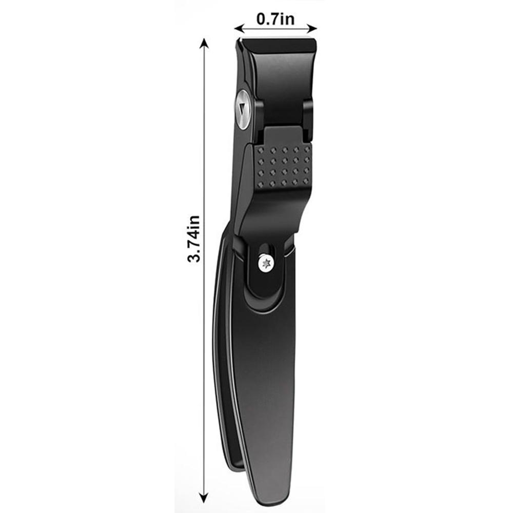 Portable Stainless Steel Nail Clipper Large Opening Anti-splash Nail Trimmer Ergonomic Design Pedicure Tools for Men Women Easy To Clean for Home Use