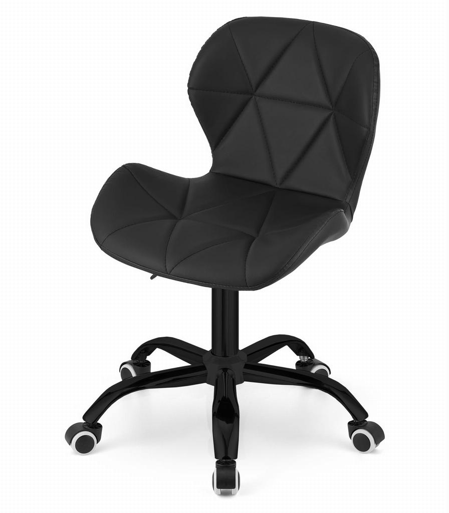 NOTO eco-leather swivel chair - black