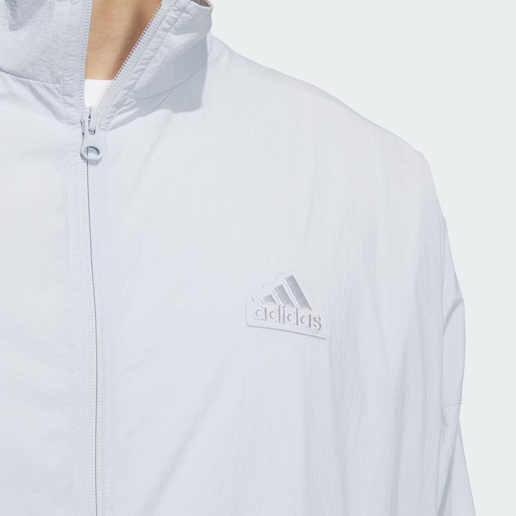 adidas Свободная куртка с однотонным логотипом Мужские куртки светло-синего цвета IT3956