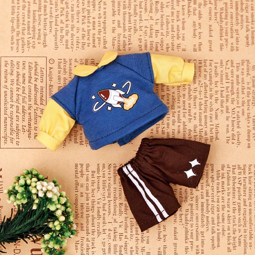 Наряды OB11 Ручная работа Наряд Obitsu11 Сделай сам Игрушечная кукла Толстовка Шорты 1/12 Bjd