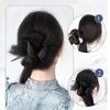 Synthetic Maruki Head Wig Circle New Chinese Style Bride's Curled Hair Bun Clip In the Hair and Ponytail Ancient Style Wig Bag