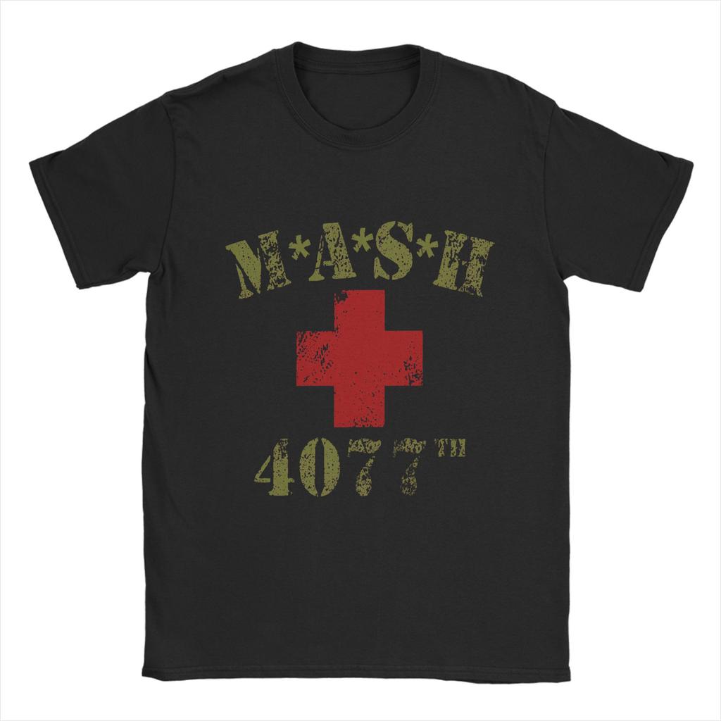 Novelty MASH 4077 T-Shirts for Men Crewneck 100% Cotton T Shirt Short Sleeve Tee Shirt Gift Idea Clothing - Men's Summer Co...