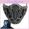 Латексная полумаска Скорпиона из Mortal Kombat для Хэллоуина и косплея