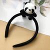 Кавайная заколка для волос с изображением панды, обруч для волос, эластичное кольцо, веревка, женские головные уборы