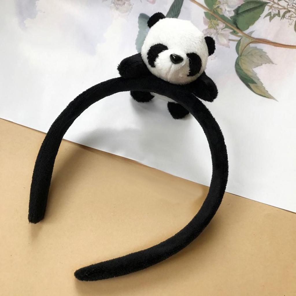 Кавайная заколка для волос с изображением панды, обруч для волос, эластичное кольцо, веревка, женские головные уборы