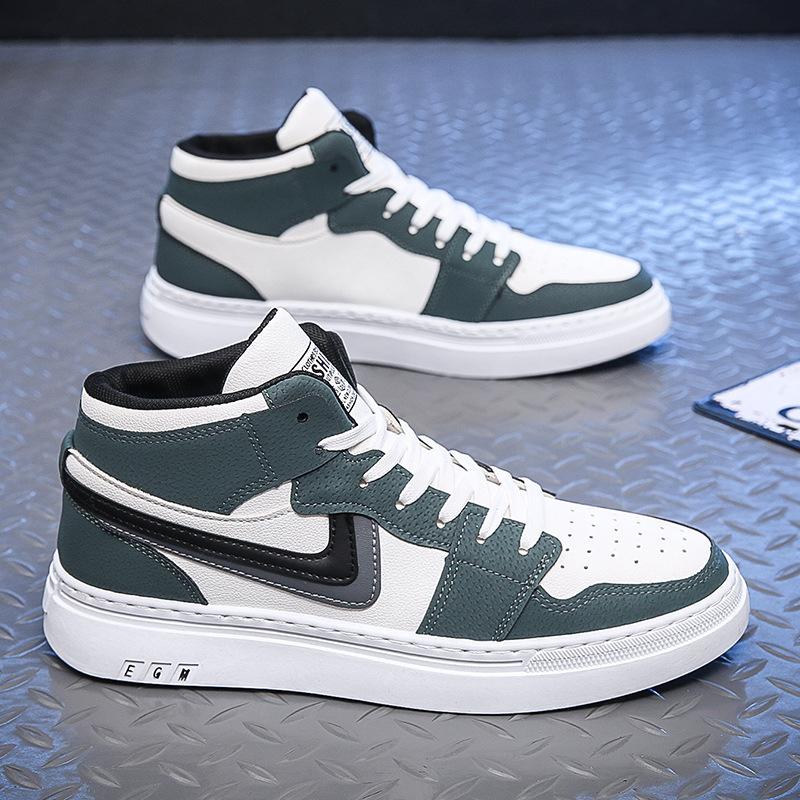 High Top Shoes Men's Board Shoes Students All Casual Fashion Shoes Autumn and Winter Men's Shoes