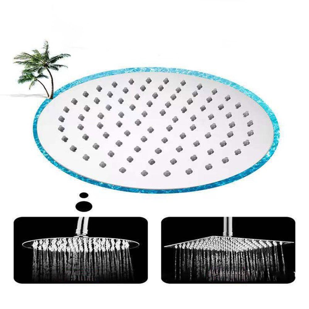 Ультратонкие душевые лейки-водопад 6/8/10 дюймов, квадратные и круглые, для дождевого душа