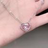 Роскошные ожерелья с подвеской в виде сердца из циркона, изысканная ключичная цепочка для женщин и девочек, ювелирные украшения, аксессуары, подарки