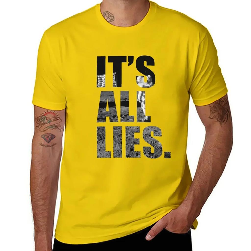 IT'S ALL LIES T-Shirt boys whites customs design your own men t shirt