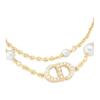 DIOR Metal, Resin, Faux Crystal Necklaces Women's Gold N2701WOMCYD03S