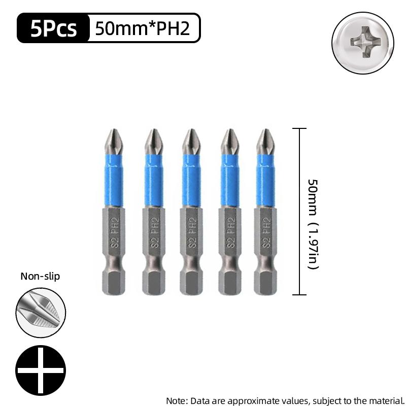 Нескользящие отвертки с крестовой головкой, крестообразная дрель, магнитная отвертка 1/4 дюйма, ручные инструменты PH1/PH2/PH3/PZ1/PZ2/PZ3