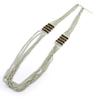 [N8261] - Silver Brown 'Navajos' Long Necklace