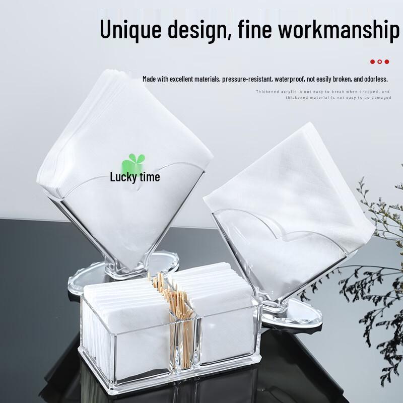 Acrylic Desktop Vertical Tissue Holder