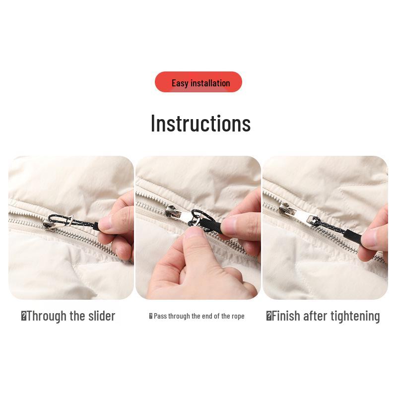 Литой ПВХ пуллер для молнии со съемным нескользящим шнурком-подвеской