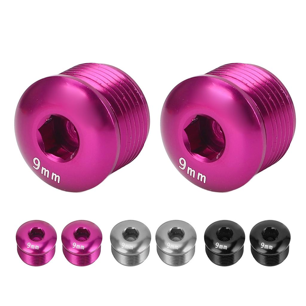 2 ШТ. Пылезащитная крышка для педали велосипеда M14 9 мм из алюминиевого сплава, защитный стопорный винт для горного велосипеда