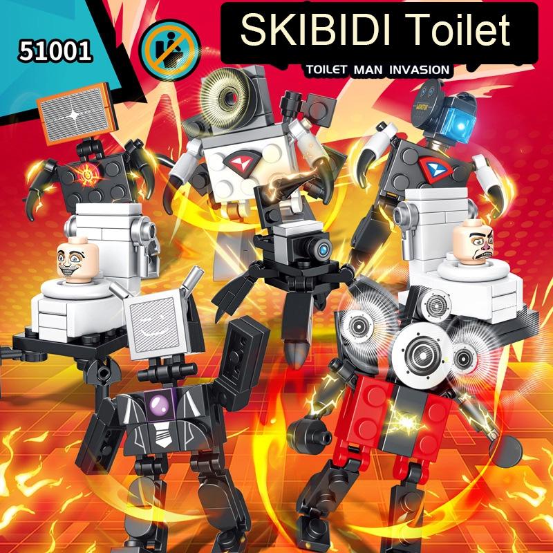 8in1 4in1 игры Skibidi туалет строительные блоки монитор человек акустический человек камера человек минифигурка модель куклы игрушки сборка комбинации здание