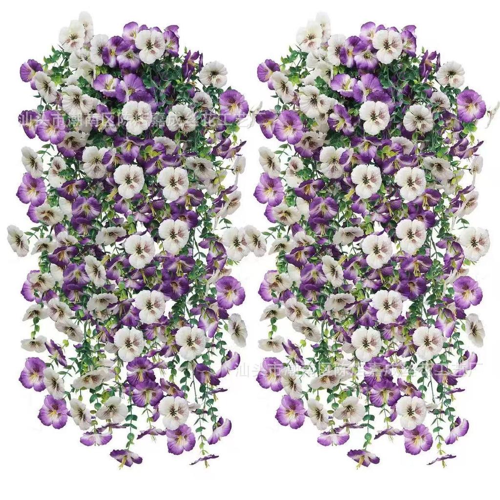 Silk Green Plants & Flowers Hanging Vines for Home, Wedding & Outdoor Decor