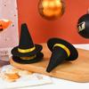 6 шт. Хэллоуин Мини Войлочные Шляпы Ведьмы Декор для Бутылок Вина DIY Ремесло для Хэллоуин Вечеринки Украшения для Домашнего Бара Реквизит Черная Шляпа