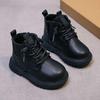 Ботинки Мартин для девочек, детские короткие ботинки на мягкой подошве, детские бархатные осенне-зимние хлопковые туфли, новые британские нескользящие одинарные ботинки, ботинки для мальчиков