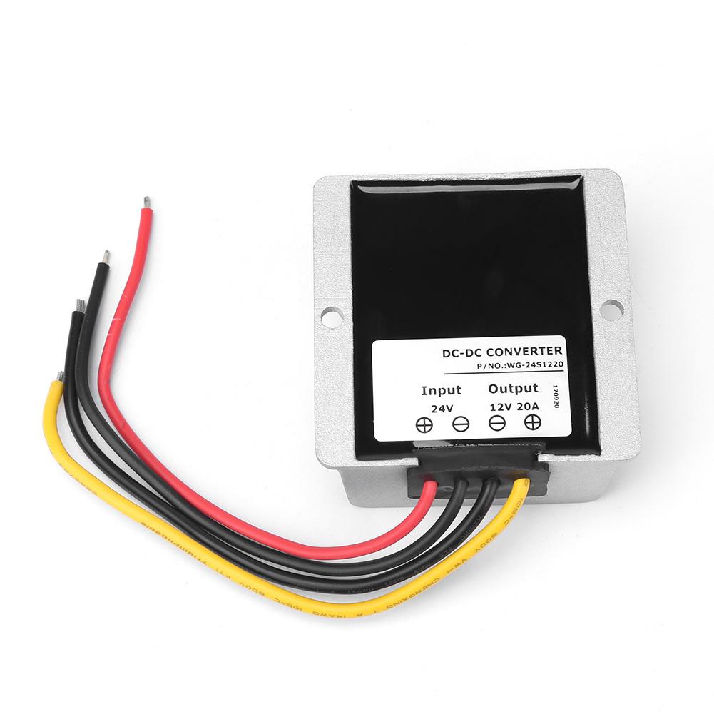 DC24V To 12V 20A 240W Step Down Converter Buck Voltage Regulator Module Waterproof IP68